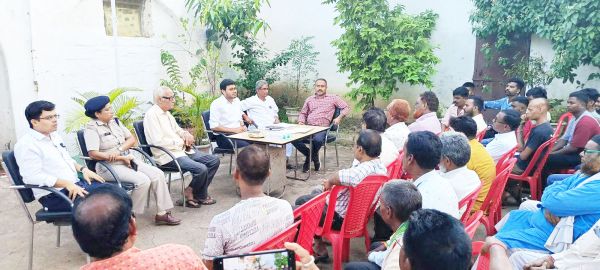 गणेश पर्व पर शांति-कानून व्यवस्था बनाए रखने शांति समिति की बैठक