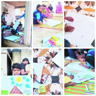 पीएम जनमन के तहत पेंटिग स्पर्धा 