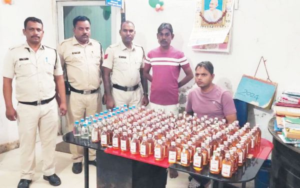 अवैध शराब संग आरोपी गिरफ्तार