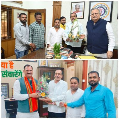 विस अध्यक्ष रमन व स्वास्थ्य मंत्री जायसवाल से मिले भाजपा कार्यकर्ता