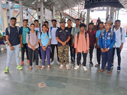 राज्य स्तरीय एथलेटिक्स स्पर्धा में हिस्सा लेने प्रतिभागी बिलासपुर रवाना