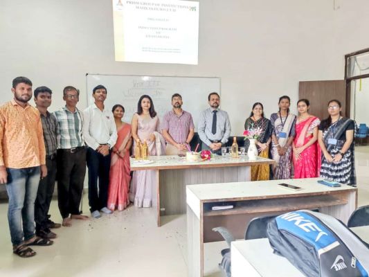 प्रिज्म ग्रुप ऑफ इंस्टीट्यूट में नवप्रवेशितों का इंडक्शन
