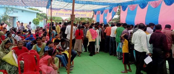 बड़ेसाजापाली में शिविर से 820 लोगों ने लिया लाभ