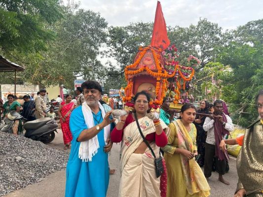 डोल ग्यारस पर राधा-कृष्ण  ने किया नौका विहार