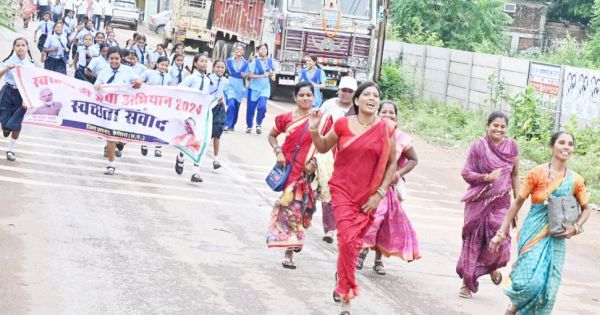 जयस्तंभ चौक से शुरु हुई स्वच्छता दौड़