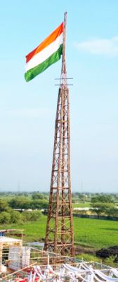 140 फीट ऊंचे बांस से बने टॉवर का गडकरी ने किया लोकार्पण