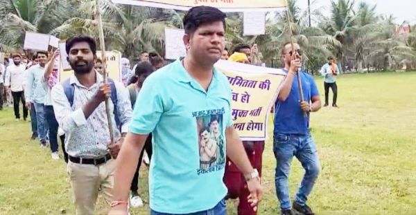 संयुक्त पुलिस परिवार संगठन ने निकाली रैली