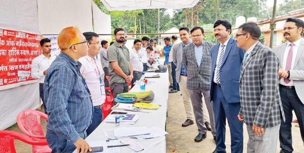 नेशनल लोक अदालत में  सैकड़ों मामले निपटे