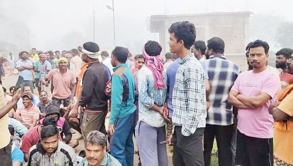 बिना सूचना दिए सन्ना में चक्काजाम, 7 पर  एफआईआर 