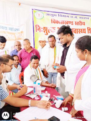 विकासखंड स्तरीय नि:शुल्क आयुष स्वास्थ्य शिविर