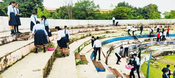 स्वच्छता अभियान में रॉयल किड्स स्कूल के बच्चे बने सहभागी