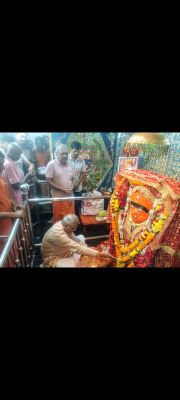 पूर्व सीएम भूपेश ने किया माँ महामाया के दर्शन