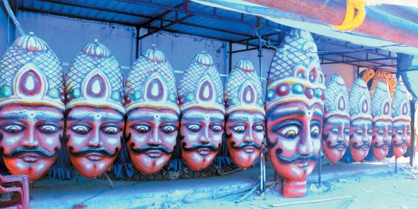 रावणभाठा में 60 फीट का दशानन जलेगा