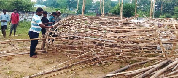 मनेंद्रगढ़ में 50 फीट के रावण और मेघनाथ कुंभकर्ण के पुतलों का होगा दहन