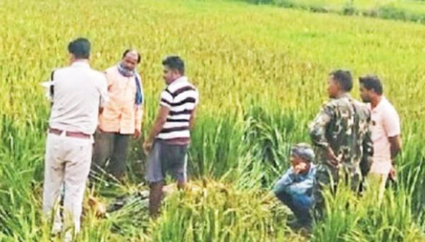 खेत में दवा का छिडक़ाव करते करंट, मौत 