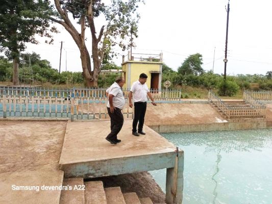 दुर्गा विसर्जन : विसर्जन कुंड की सफाई व विद्युत व्यवस्था दुरूस्त