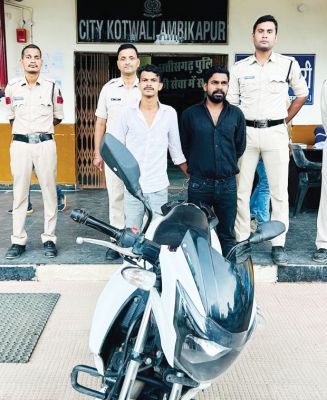 दोपहिया चोरी, 2 आरोपी गिरफ्तार