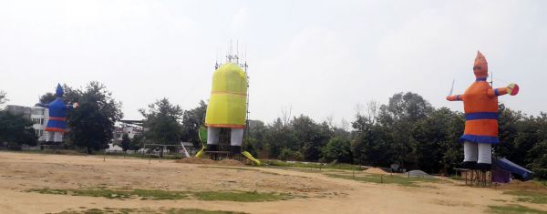 दशहरा पर भव्य आतिशबाजी के साथ कल होगा 95 फीट के रावण का दहन