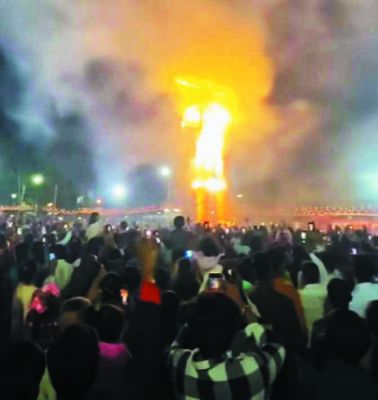 बुराई पर अच्छाई की जीत पर्व दशहरा हर्षोल्लास के साथ मना 