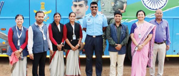 के.आर. टेक्निकल कॉलेज में भारतीय वायुसेना द्वारा आईपीईवी ड्राइव