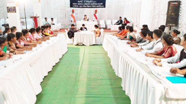 युवा संसद में महंगाई, आतंकवाद मुद्दा पर बहस