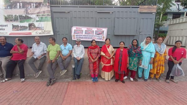 बूढ़ातालाब-दानी स्कूल सडक़ पर चौपाटी के विरोध में मार्निंग वॉकर