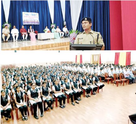 होली क्रॉस कॉन्वेंट स्कूल में विद्यार्थियों को नशा मुक्ति व यातायात को लेकर किया जागरूक