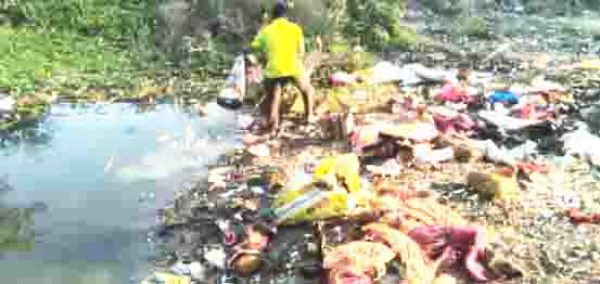 प्रतिमा विसर्जन के बाद तालाबों की सफाई