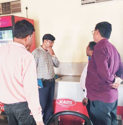  होटलों-दुकानों का निरीक्षण, खराब सामग्री को किया नष्ट, 87 सैंपल लिए, 7 को नोटिस