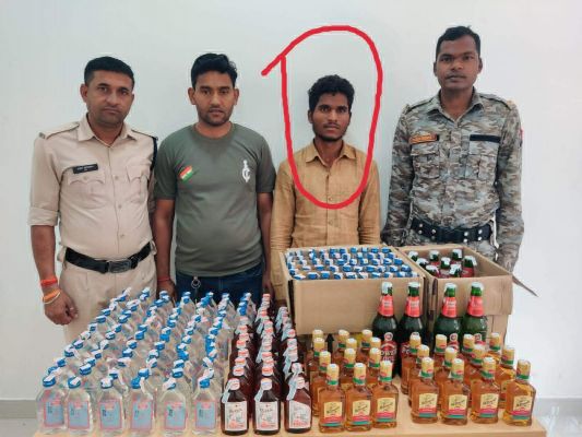 एमपी की शराब जब्त, आरोपी बंदी