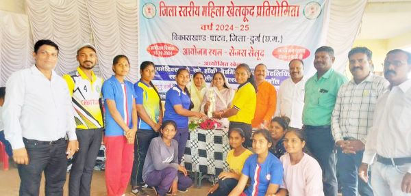 जिला स्तरीय महिला खेलकूद स्पर्धा में पाटन का दबदबा