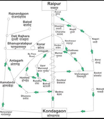केशकाल घाट उन्नयन कार्य : 7 दिनों तक भारी वाहनों का प्रवेश प्रतिबंधित