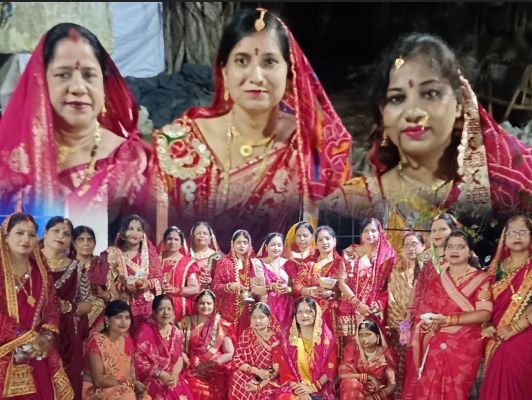भक्ति व प्रेम के साथ मना करवा चौथ