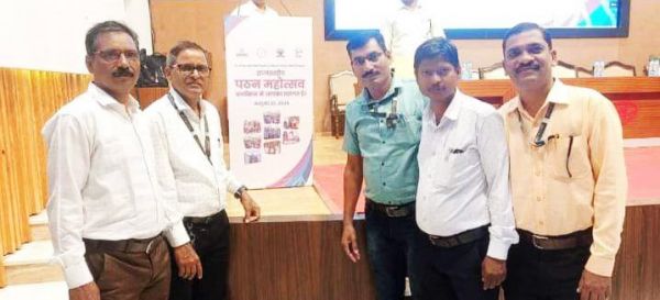 राज्य स्तर पठन महोत्सव में शामिल हुए शिक्षक कन्हैया साहू