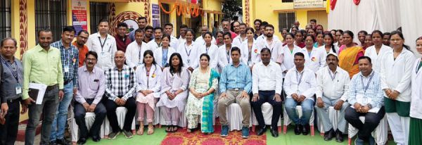 केंद्रीय टीम ने पीएचसी धरमपुर का किया मूल्यांकन