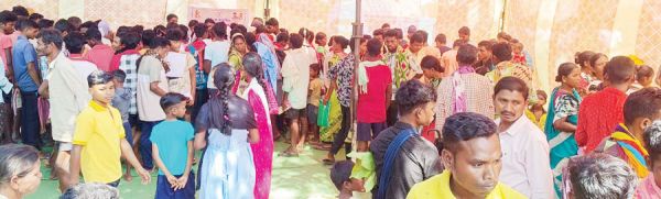 समेली शिविर में सैकड़ों मामलों का निदान
