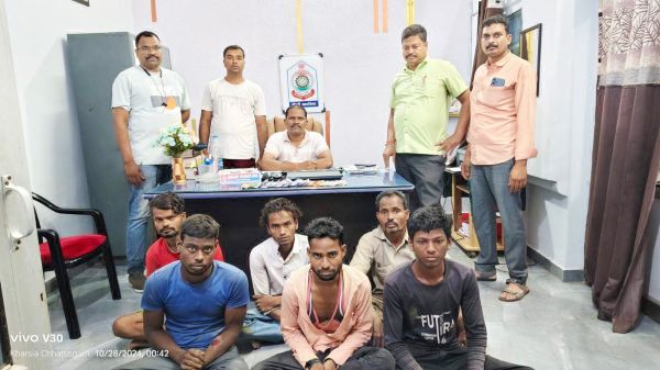 6 जुआरी पकड़ाए