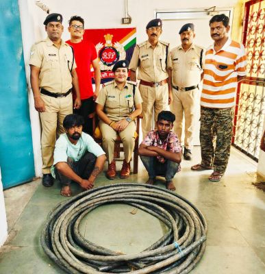 सिग्नल की केबल वायर काटने वाले दो आरोपी पकड़ाए