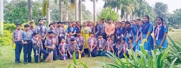 केंद्रीय विद्यालय में मना भारत स्काउट्स और गाइड्स स्थापना दिवस
