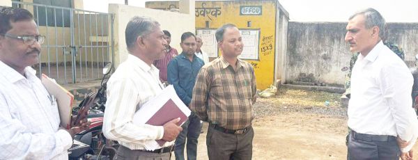 धान उपार्जन केंद्र बीजाभाट में तैयारियों का लिया जायजा 