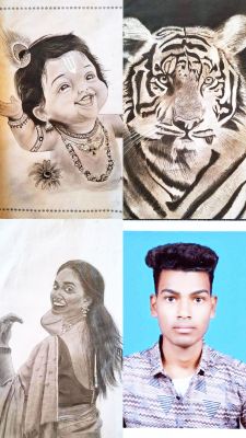 आर्ट पेंटिंग में उभरता सागर यादव