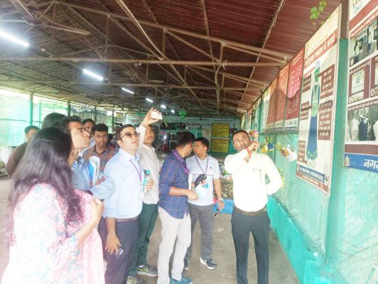 प्रशिक्षु अफसरों ने ट्रीटमेंट प्लांट और  पीएम आवास का किया निरीक्षण