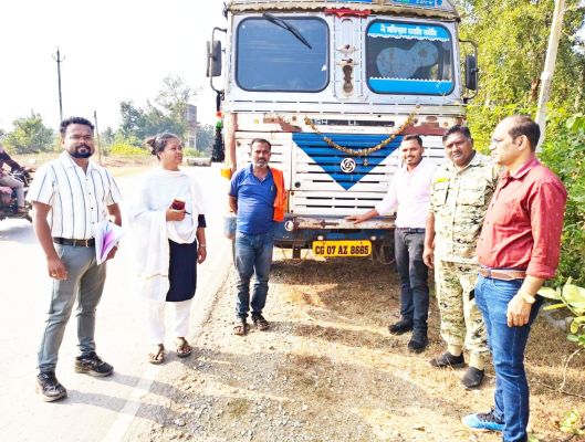 धान का अवैध परिवहन, जब्ती की कार्रवाई