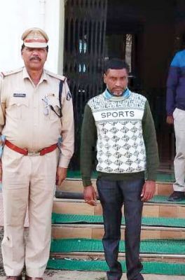 गांजा के साथ आरोपी गिरफ्तार