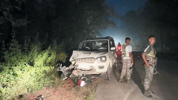 युवक को सीआरपीएफ की गाड़ी ने मारी ठोकर, मौत