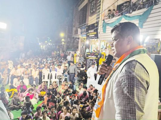 महाराष्ट्र चुनाव में प्रचार करने पहुंचे विधायक संदीप साहू