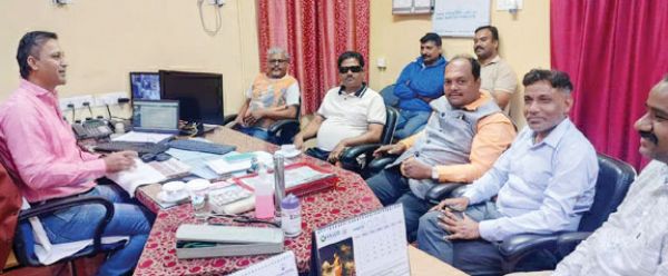 खदान मजदूर संघ ने किया बचेली अपोलो अस्पताल का निरीक्षण