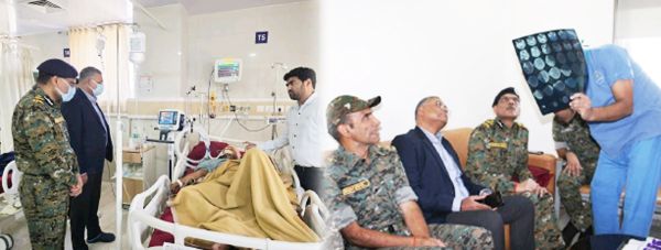 बालाघाट मुठभेड़ में जख्मी जवान से मिलने पहुंच मप्र डीजीपी