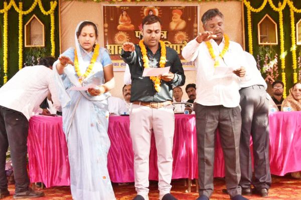 नवगठित परिक्षेत्र साहू समाज के पदाधिकारियों का शपथ ग्रहण
