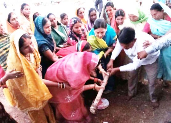 सीसी रोड का प्रज्ञा ने किया भूमिपूजन